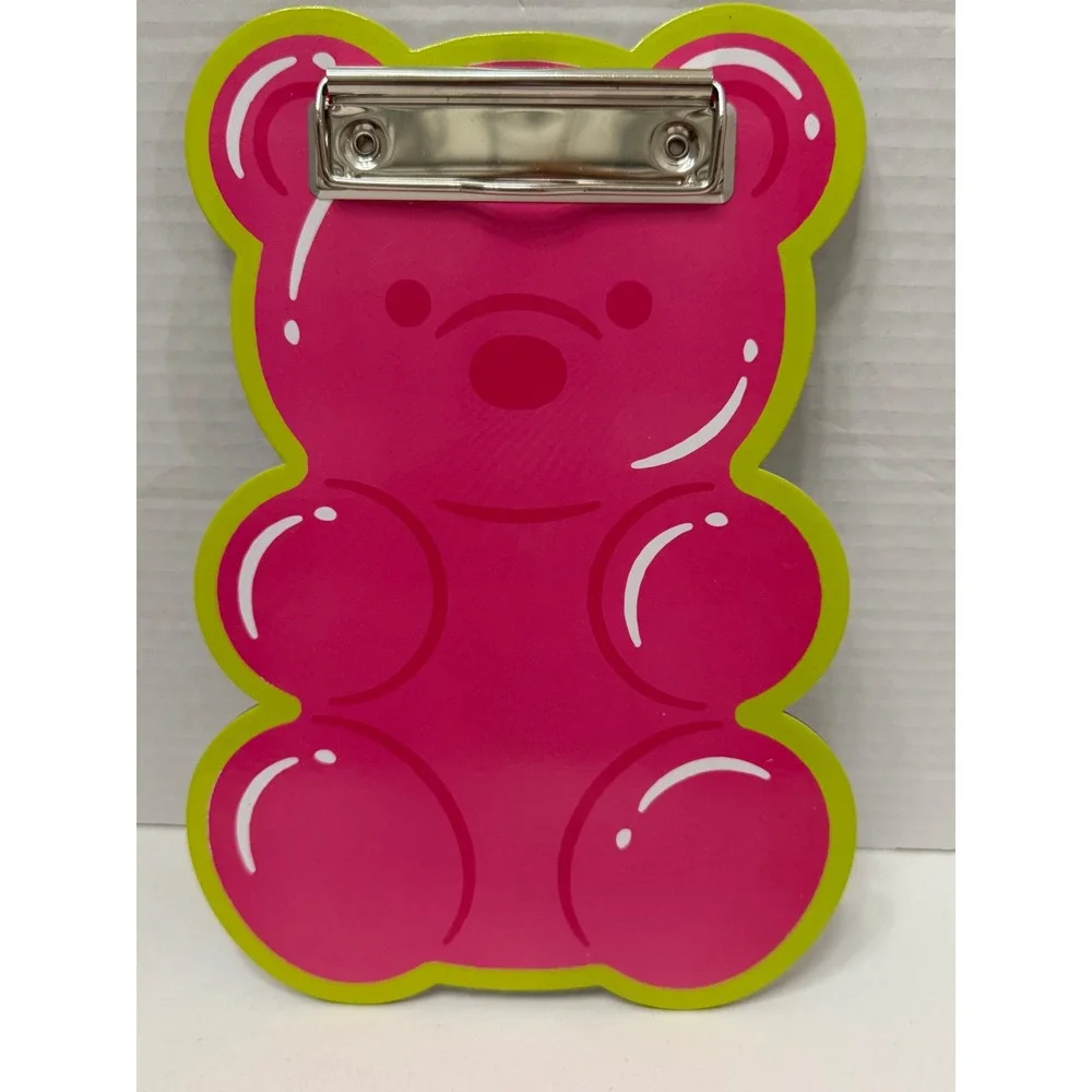 Gummy Bear Stationery Set Clipboard Pencil Pouch Pens Erasers Keychain Bundle